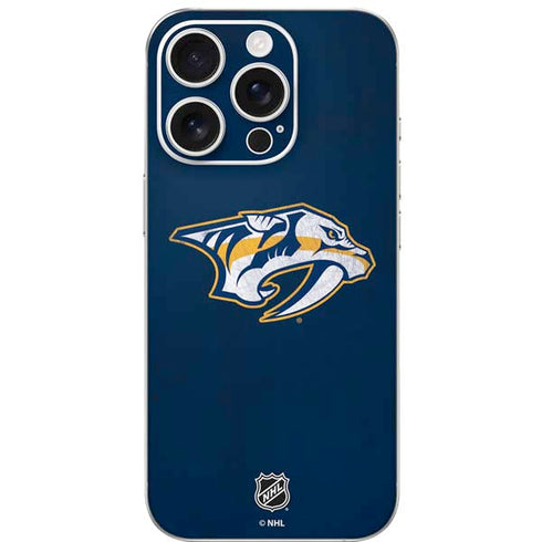 NHL Nashville Predators Distressed iPhone 16 Pro Skin